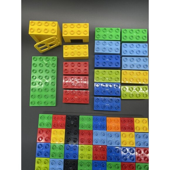 Lego Duplo Lot Toddler Blocks Mixed 95 Pieces Primary Bright Colors Learning Toy - Picture 8 of 10